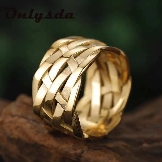 Weave Stainless Steel Ring